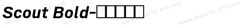 Scout Bold字体转换